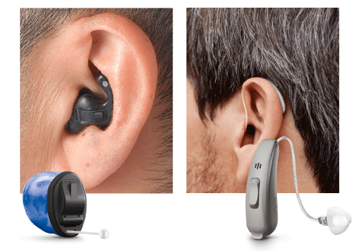 補聴器の装着